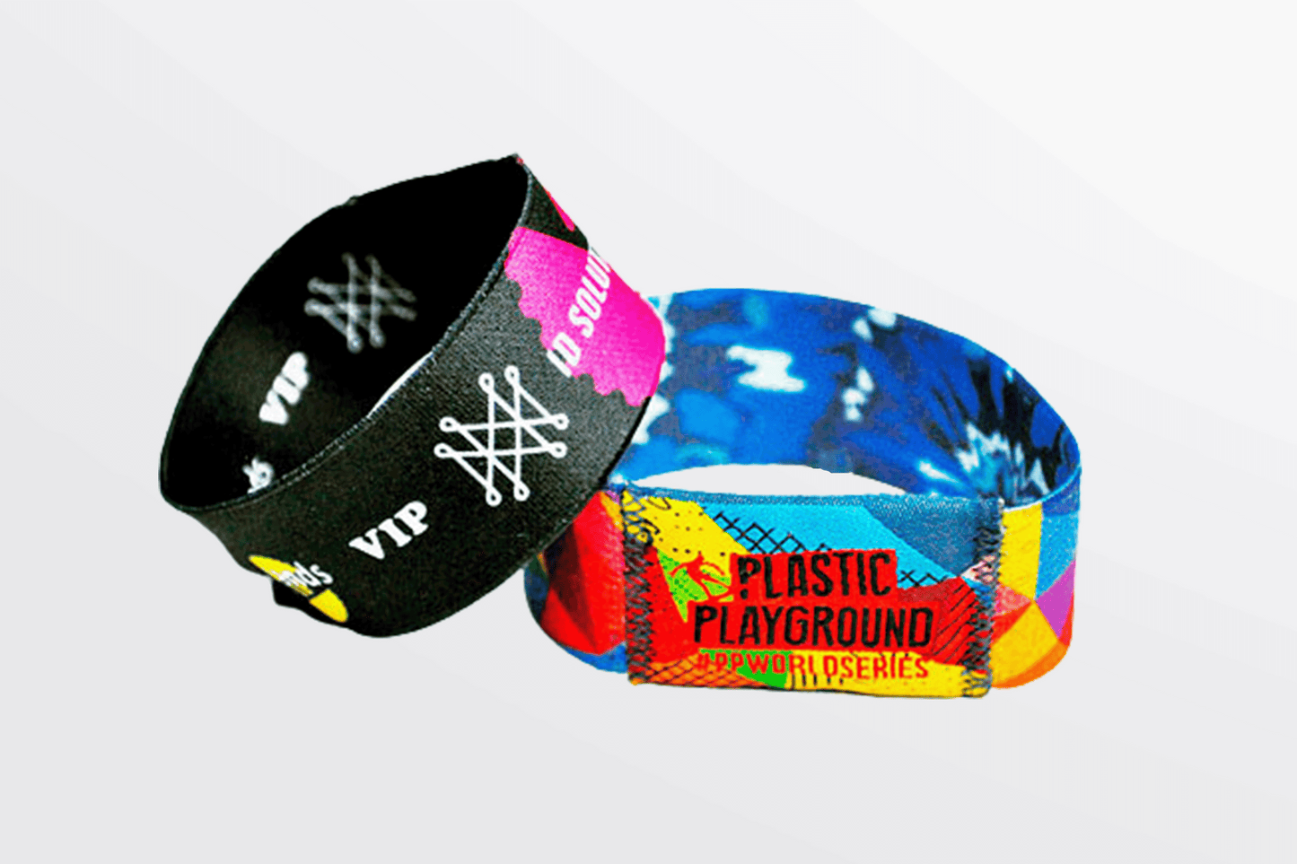 Elastic Wristbands with Print Fabric Wristbands JM Band®