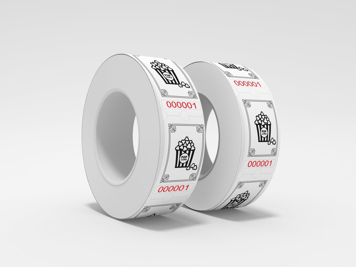 Food Tickets Roll 1000 X 1 Tickets JM Band® 1 Food Roll - Popcorn