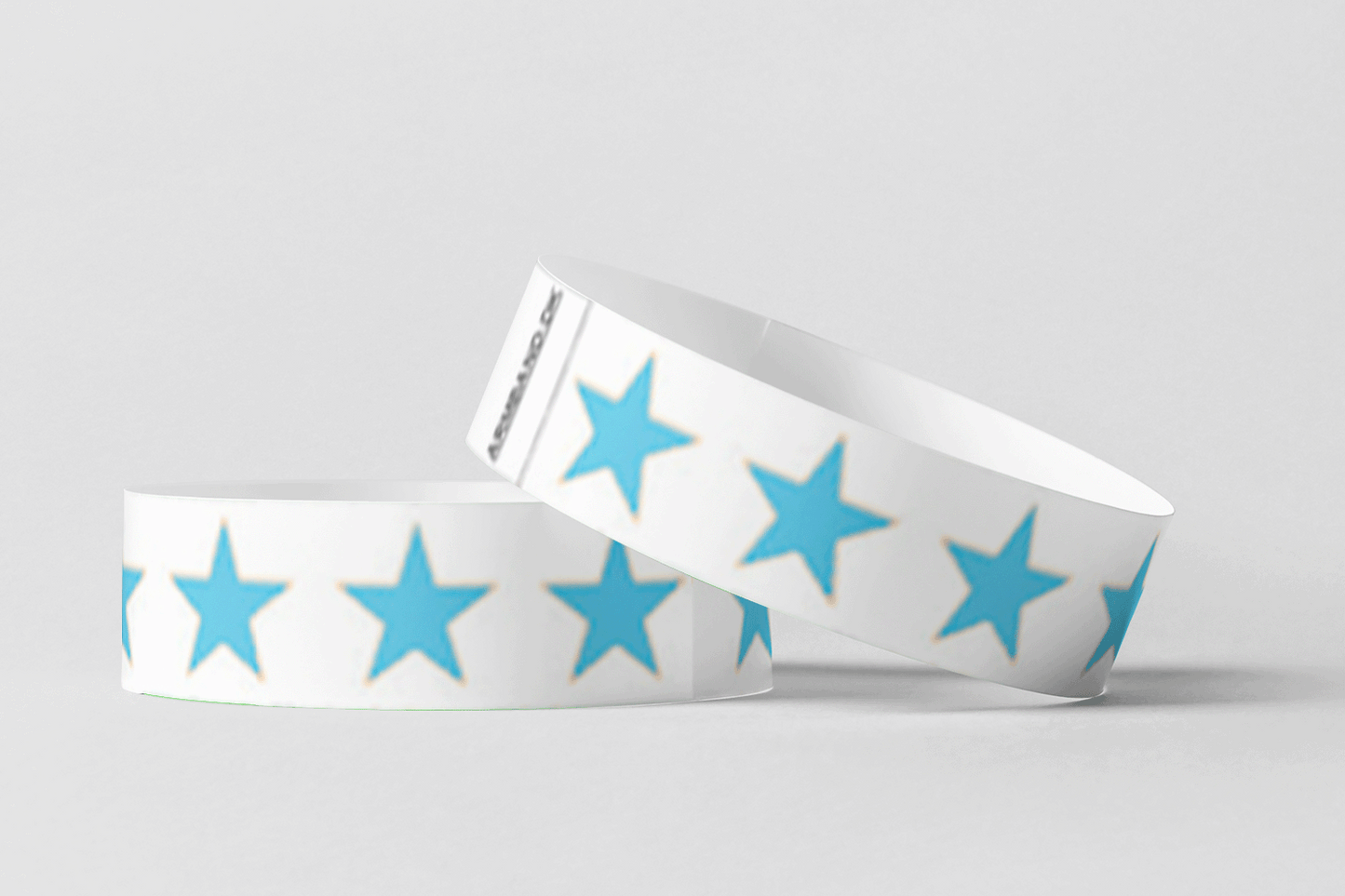 Paper Wristbands - Pre-Printed Paper wristbands JM Band EU 10 Blue Stars