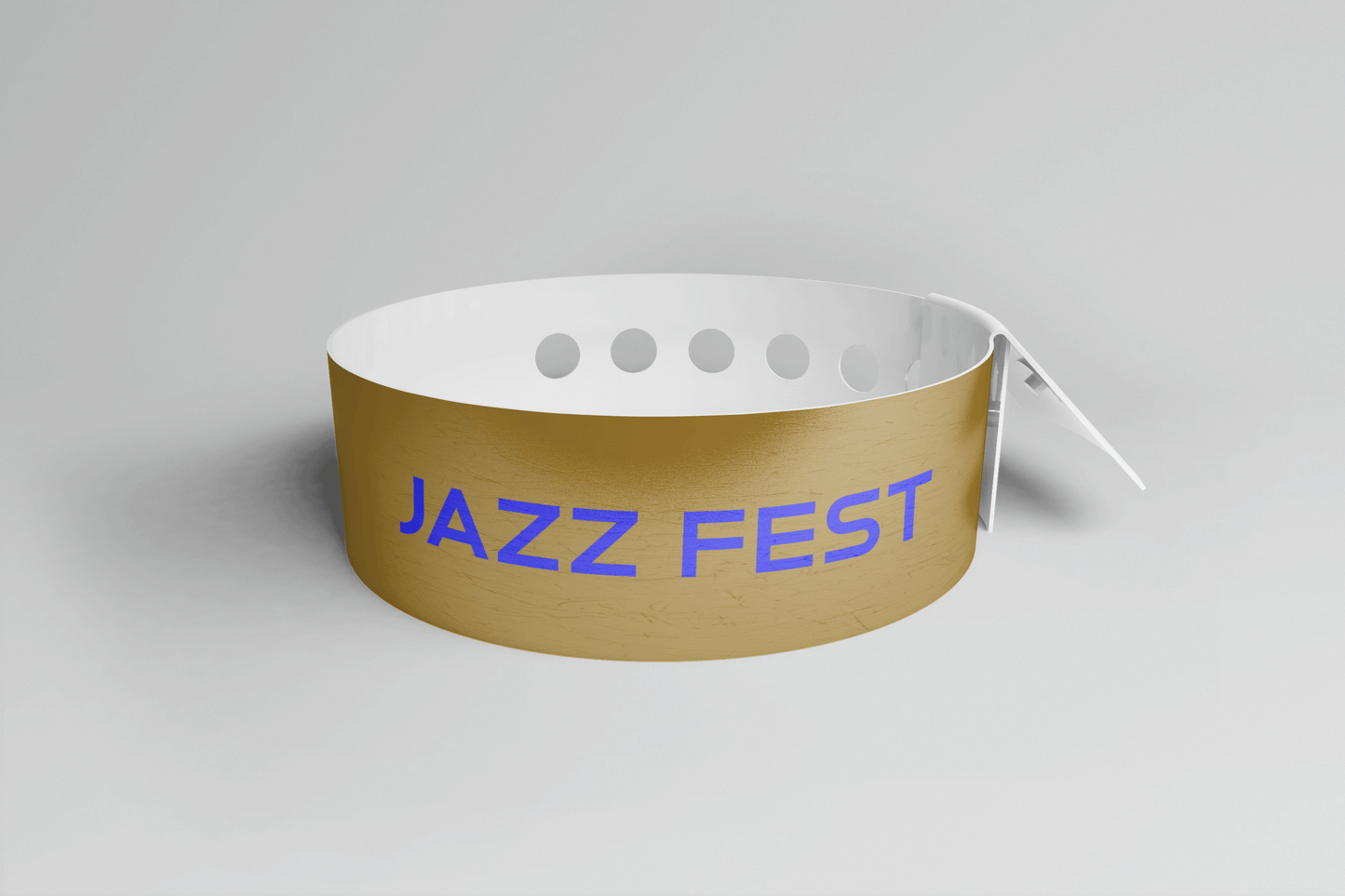 Printed Vinyl Wristbands - L Shape Vinyl Wristbands JM Band EU 1 Bronze