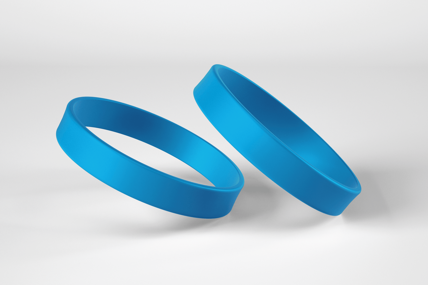 Plain Silicone Wristbands Silicone wristbands JM Band EU 1 Blue