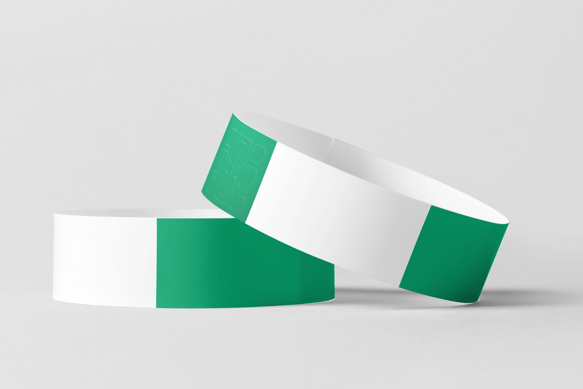 Thermal Wristbands in Roll Vinyl Wristbands JM Band® 1 Green