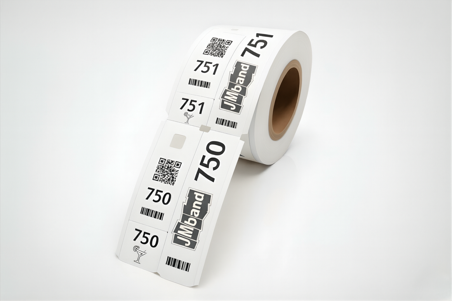 3-Part Cloakroom Tickets with Print