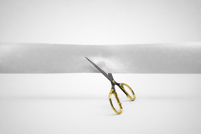 Gray colored inauguration ribbons without print from JM Band®.