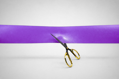 Solid purple inauguration ribbons without print from JM Band®.