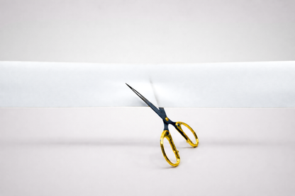 White coloured inauguration ribbons without print from JM Band®.