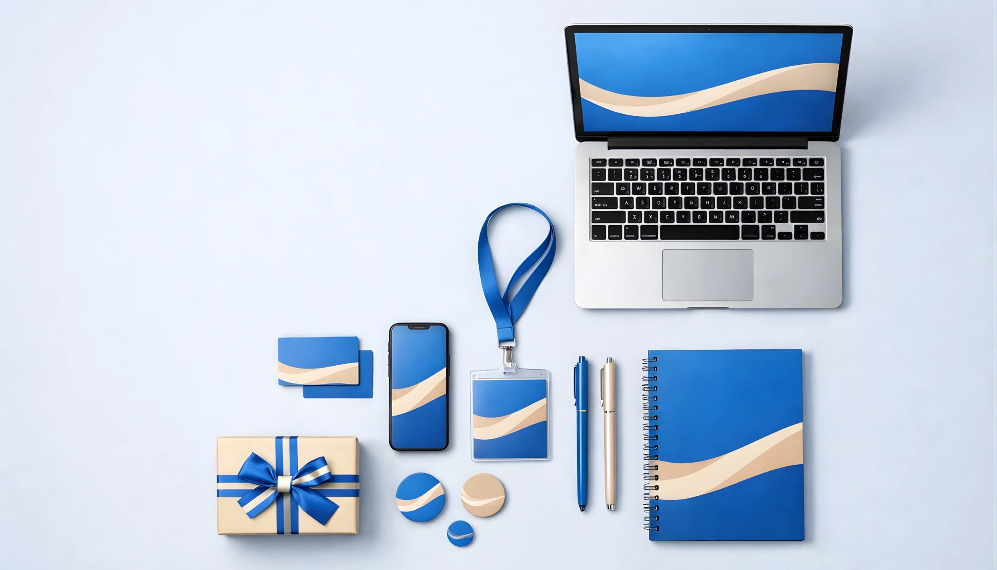 Professional corporate branding materials and visual identity design.