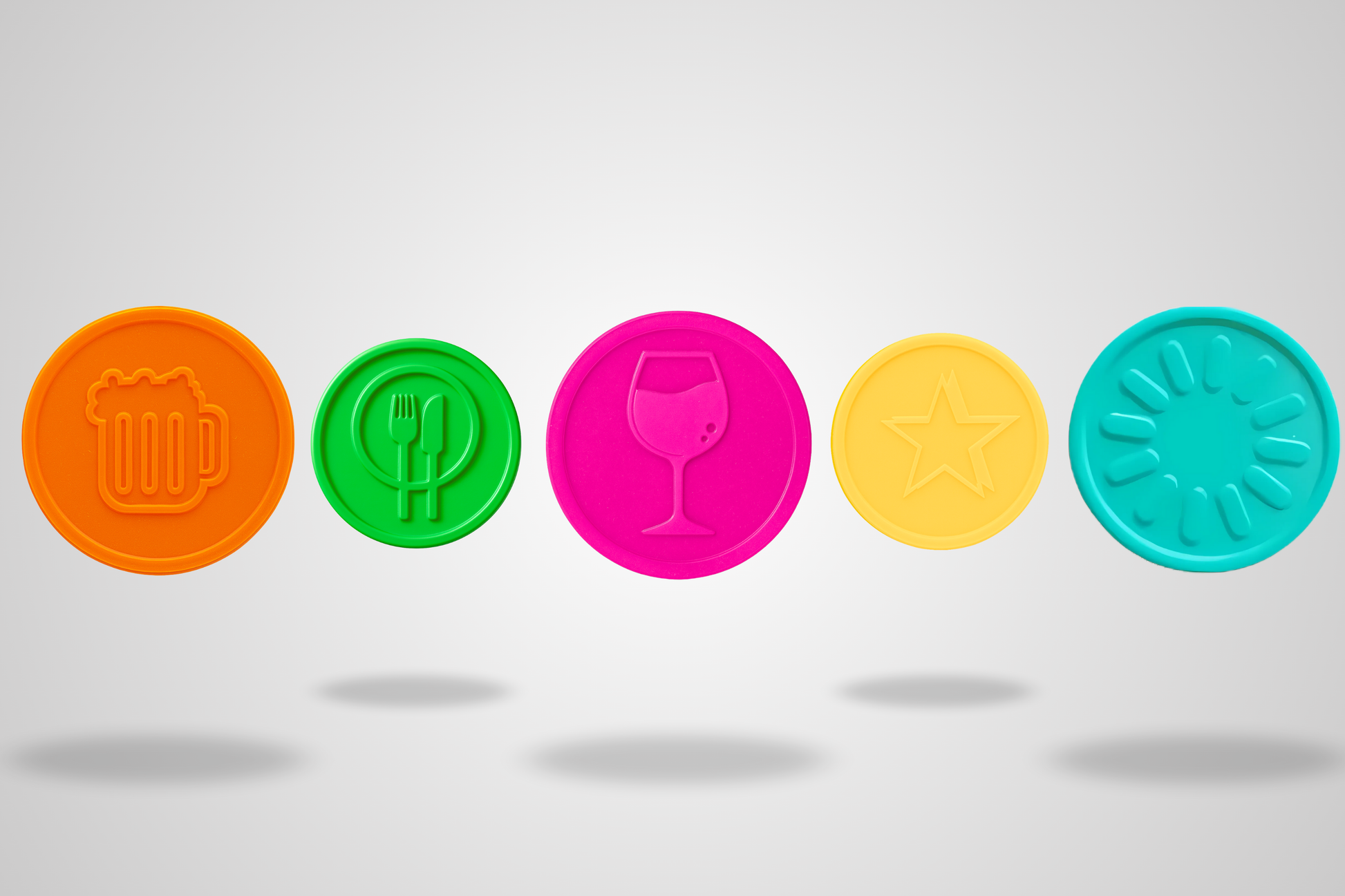 Embossed Plastic Tokens in Stock from JM Band