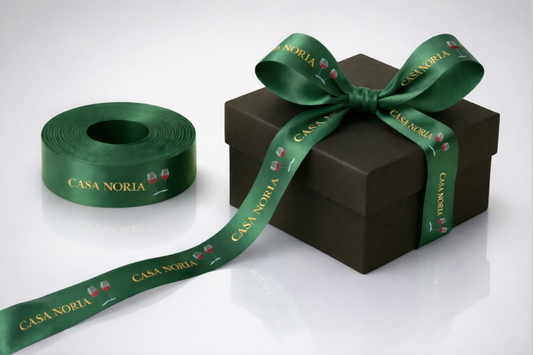 Fabric Gift Ribbon with Colour Print