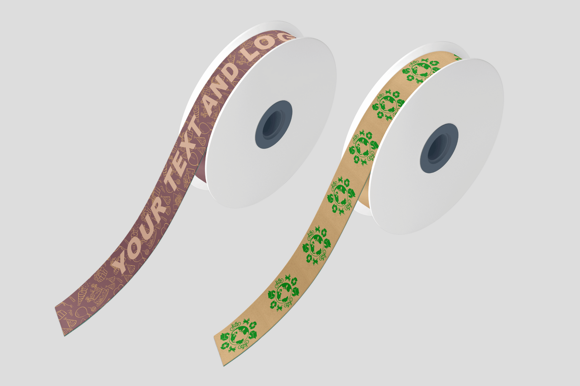 ECO PET Fabric Gift Ribbon with Colour Print Ribbon JM Band EU   