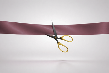 Bordeaux ECO satin inauguration ribbon without print from JM Band®.