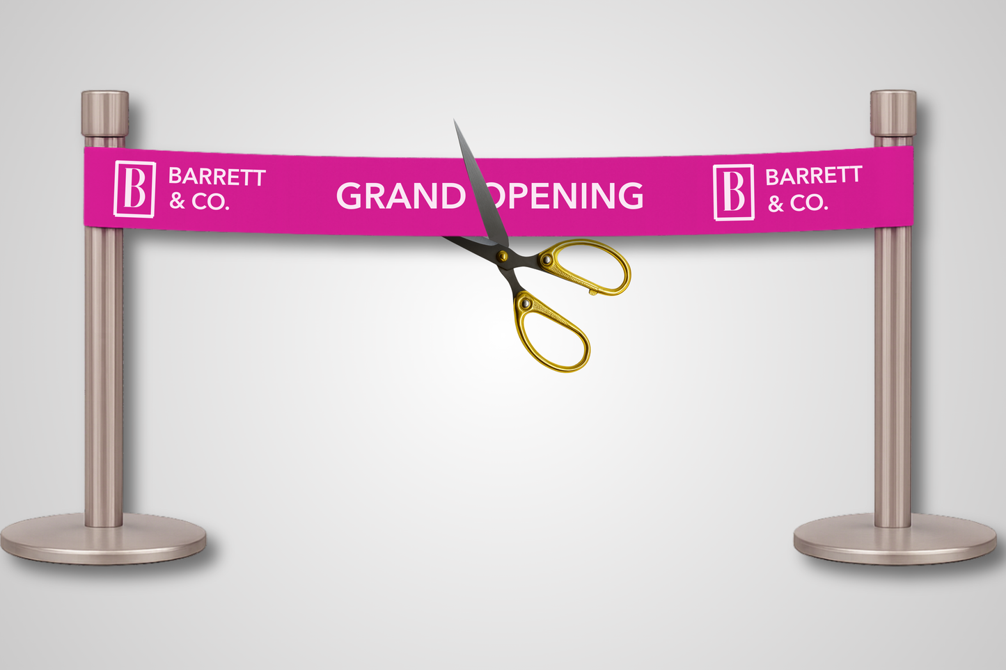 A photo of Inauguration Ribbon with Print from JM Band®. Purchase ribbon in Pink here.