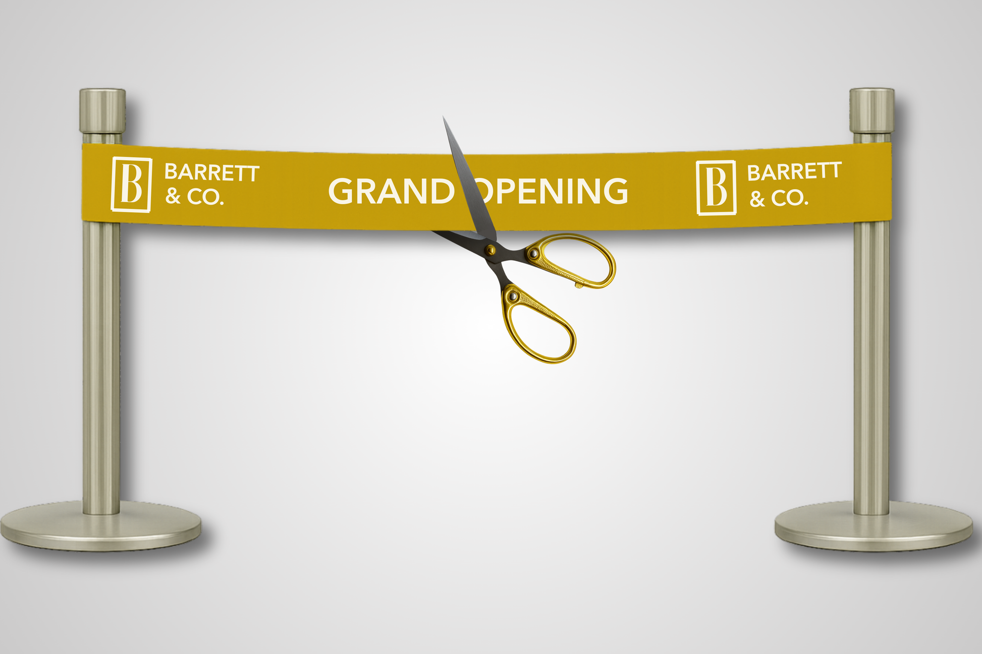A photo of Inauguration Ribbon with Print from JM Band®. Purchase ribbon in Red here.