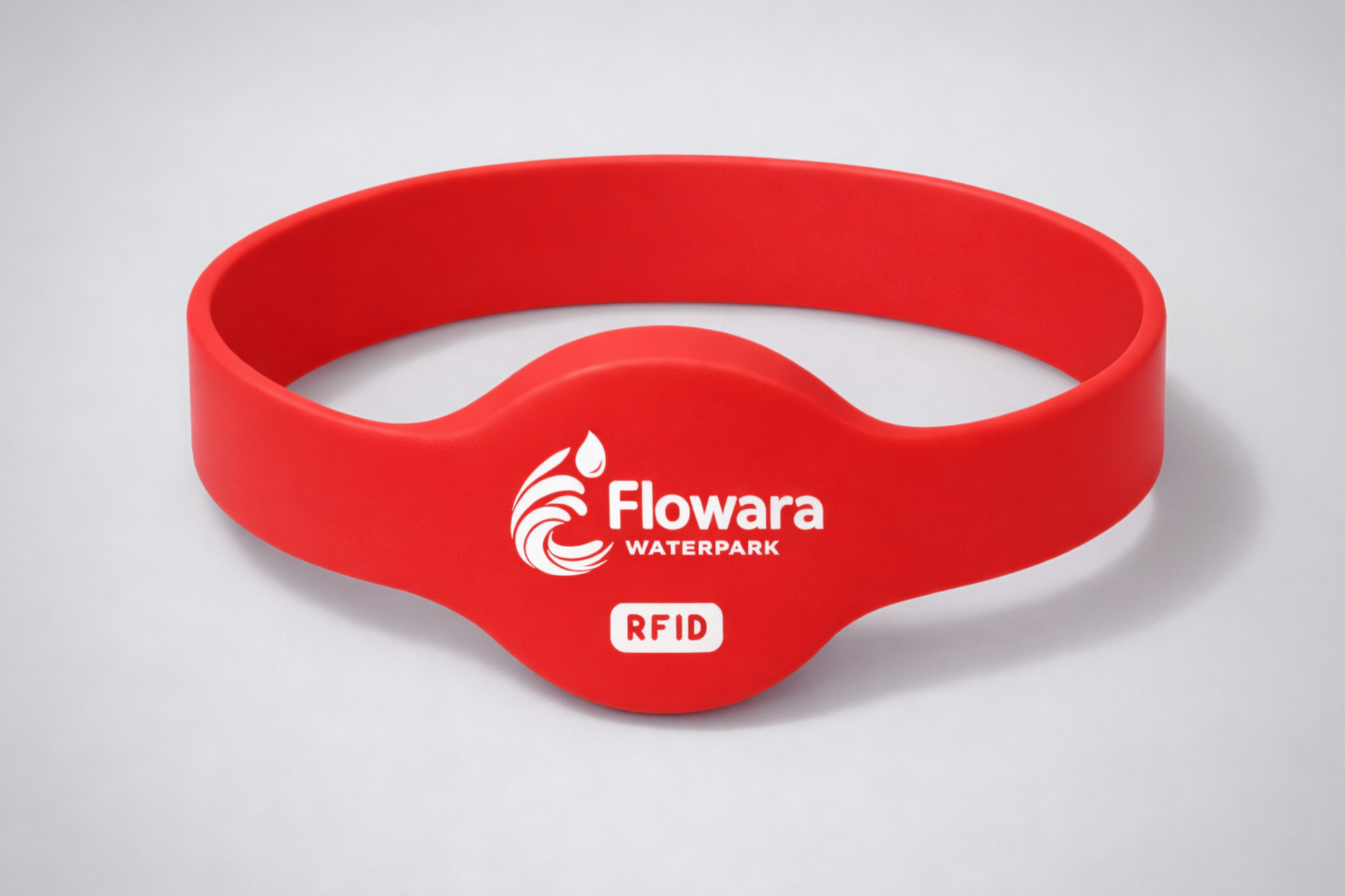 NFC silicone wristband model JM02 with custom print from JM Band®.