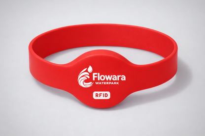 NFC silicone wristband model JM02 with custom print from JM Band®.