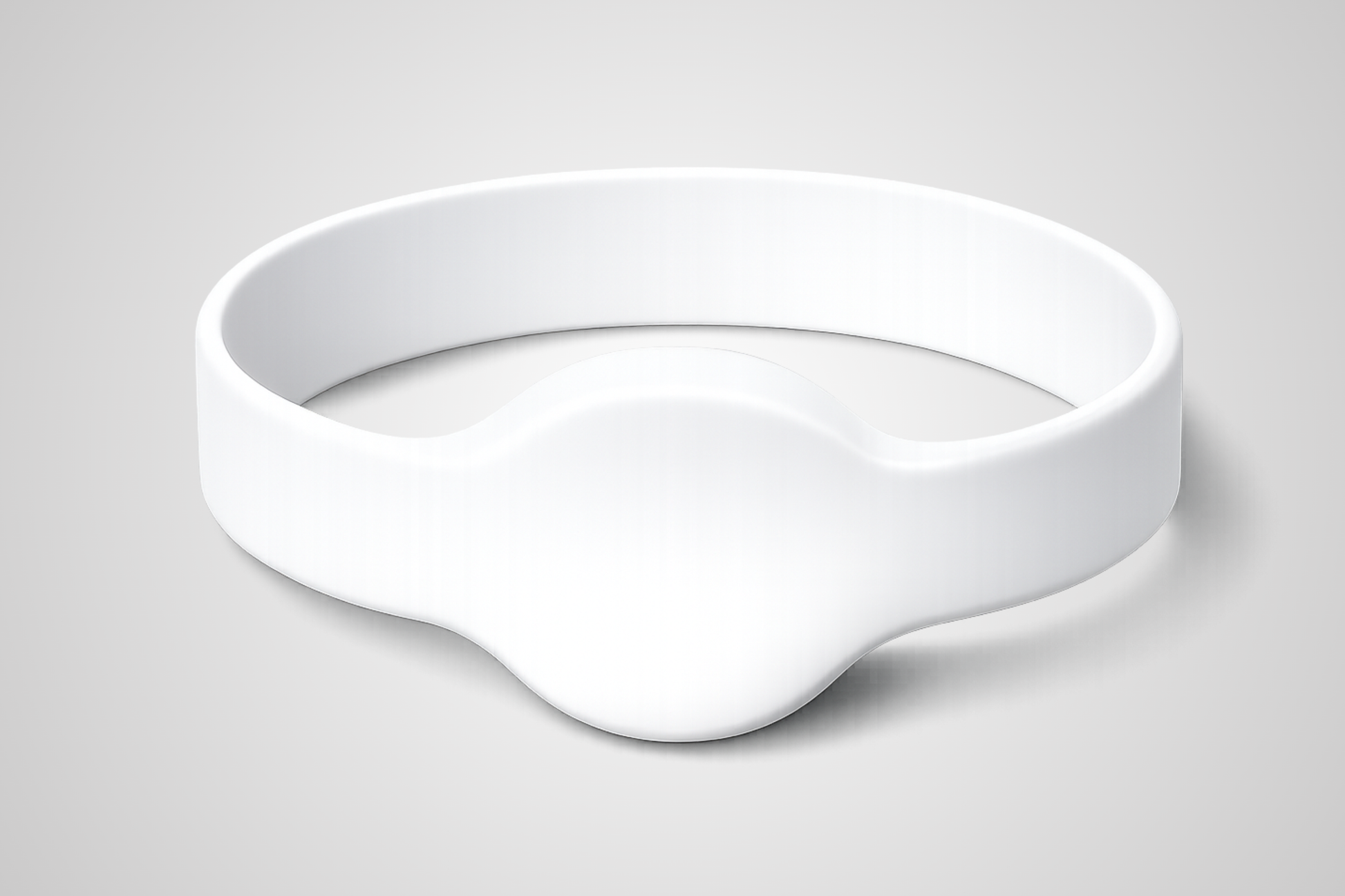 White NFC silicone wristband JM02 whitelabel from JM Band®.