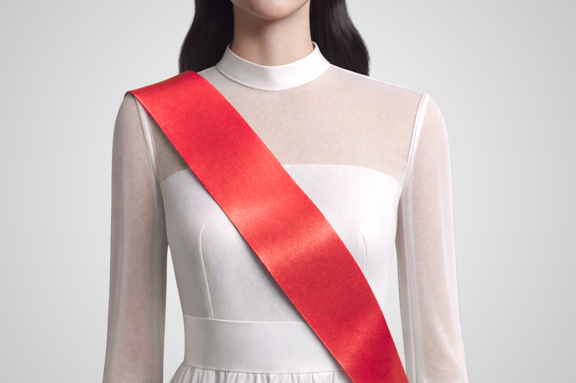 Red order ribbon without print from JM Band®.