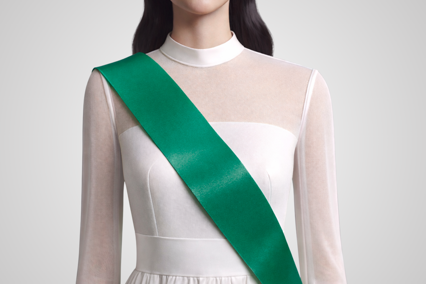 Green sash without print from JM Band®.