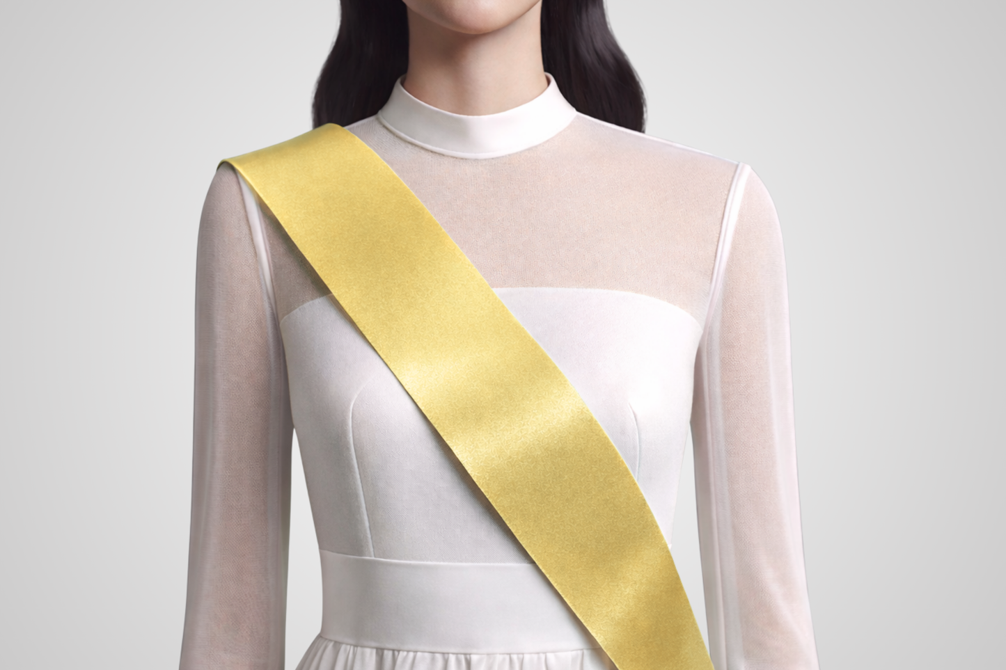 Gold order ribbon without print from JM Band®.
