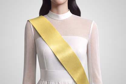 Gold order ribbon without print from JM Band®.