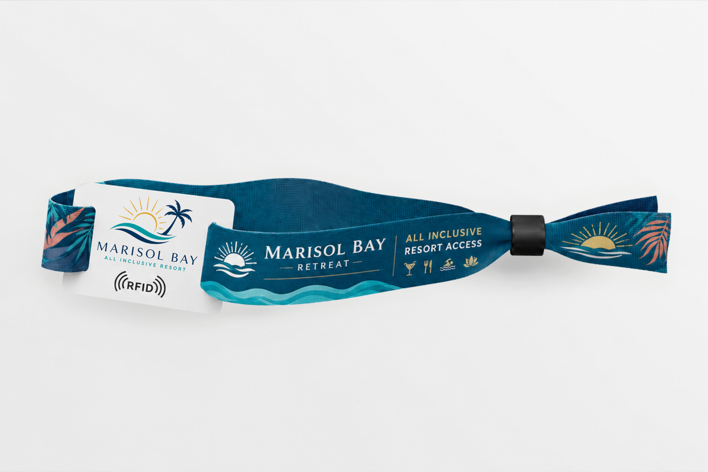 RFID rPET Fabric Wristbands with Print