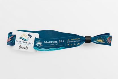 RFID rPET Fabric Wristbands with Print