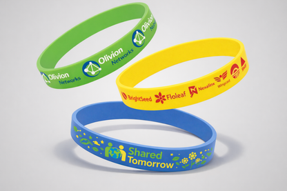 Silicone wristbands with color print from JM Band®