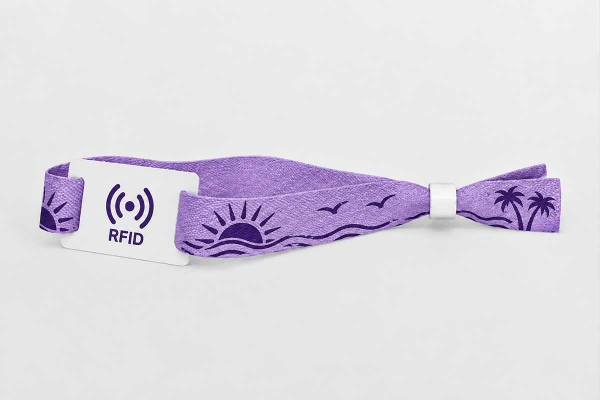RFID Bamboo Fabric Wristbands with Print