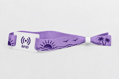 RFID Bamboo Fabric Wristbands with Print