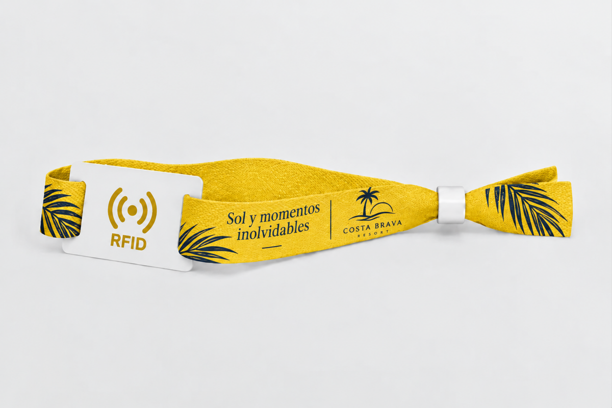 RFID Bamboo Fabric Wristbands with Print