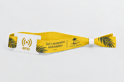 RFID Bamboo Fabric Wristbands with Print