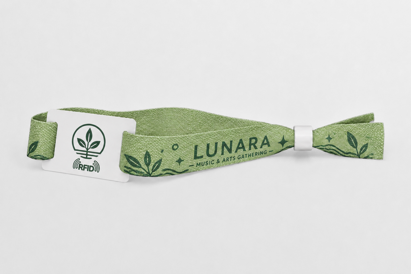 RFID Bamboo Fabric Wristbands with Print