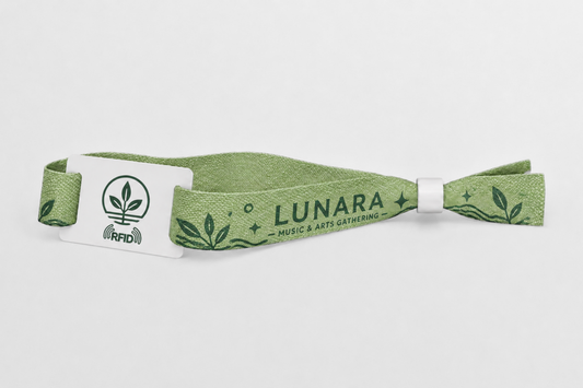 RFID Bamboo Fabric Wristbands with Print