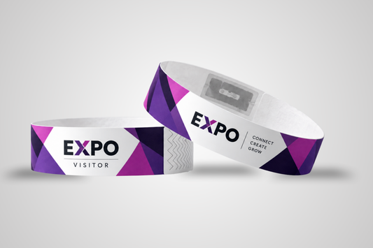 RFID Paper Wristbands - Colour Print And Mifare UL EV1