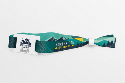 RFID rPET Fabric Wristbands with Print