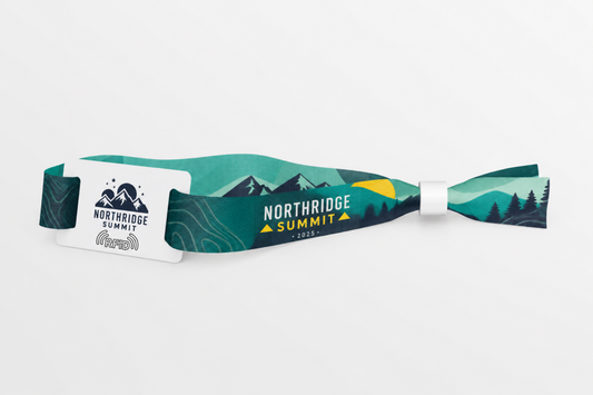 RFID rPET Fabric Wristbands with Print