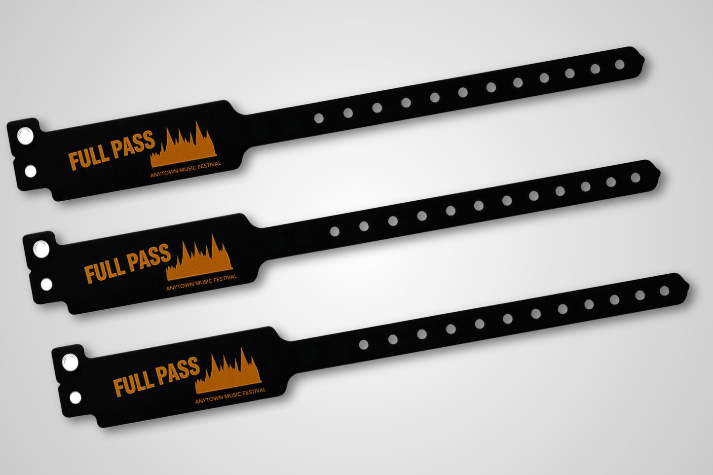 Vinyl Wristbands "W-Shape" with Print