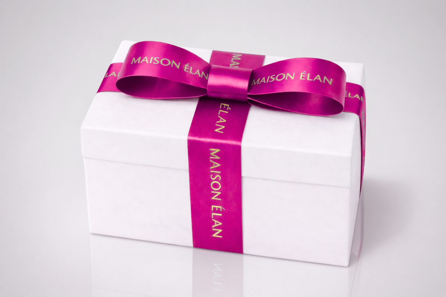 Pink wide gift ribbon with print from JM Band®.