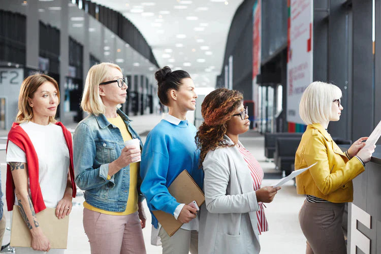 business-guests-standing-in-line