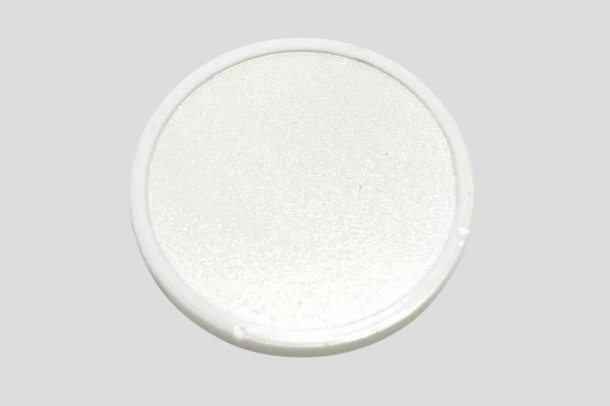 Embossed Plastic Tokens in Stock Tokens JM Band EU 1 Blank White 