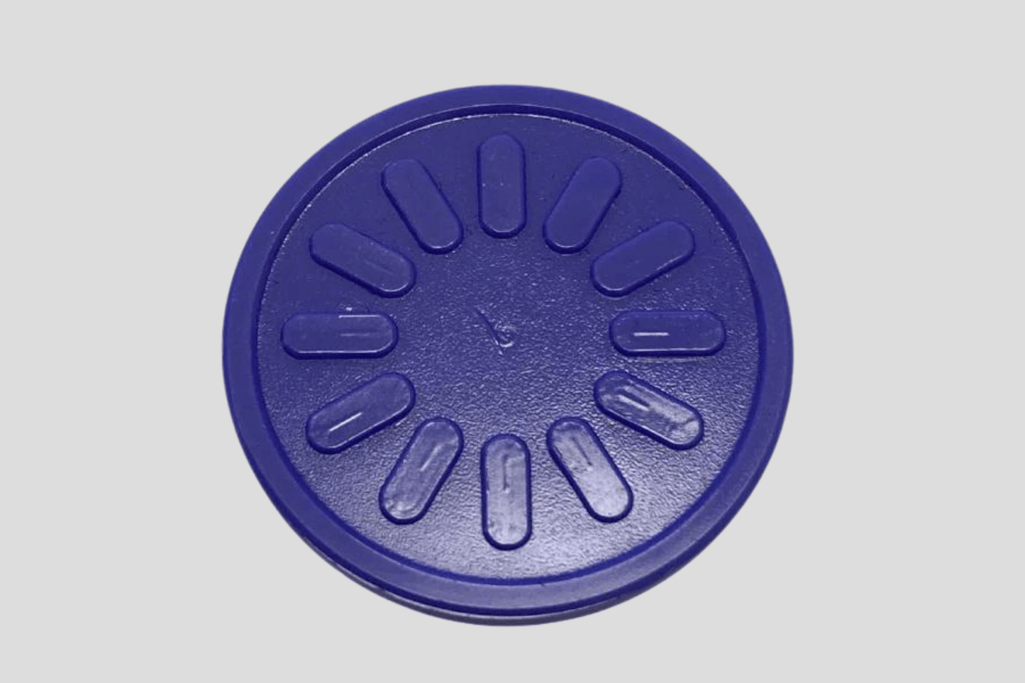 Embossed Plastic Tokens in Stock Tokens JM Band EU 1 Purple Flower 